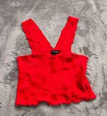 Red Cropped Tank