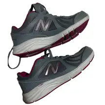 New Balance Womens Cush Comfort Ride Size 5.5 B Walking Shoe Gray Pink‎