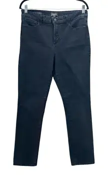 NYDJ Womens Jeans Size 14 Minimalist Capsule Timeless Sheri Slim‎ Black USA