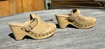 VERONICA BEARD Womens Suede Slip On Clogs In Beige size 5

Hendrix‎ Suede Buckle