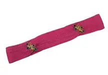 Vintage Hot Pink Woven Belt with Multicolor Rainbow Gem Rhinestones Retro Belt