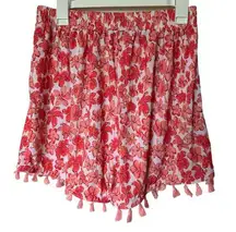 Sarasota Floral Flower Short Tassels Soft Comfy Summer Size L/XL