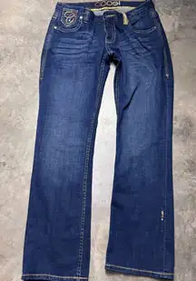 Coogi Jeans Womens 13 Vintage Blue Denim Y2K Embroidered Bootcut Jeans
