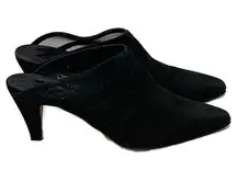 Amour By Pepe Jimenez Womens Shoes Black Open Back 2.5 Inch Heels Size 7.5M