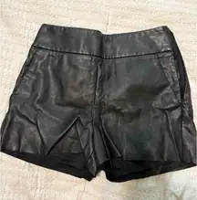 Leather shorts