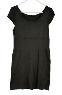 Peruvian Connection Knit Dress Size M/L  Ribbed Gray Sweater‎