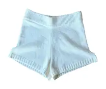 The Drop Women's Adrienne Pull-on Sweater Knit Short Medium High-Rise Ivory NWT