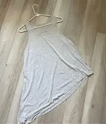 Lululemon Asymmetrical Side Slit Muscle Tank Top Gray (Size 4)