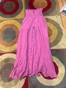 Roller Rabbit Clarissa Midi Dress Magenta Purple 100% Cotton Women’s Size Small