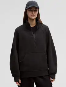 Scuba Oversized Funnel Neck Half Zip