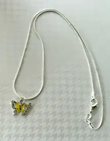 Sterling Silver Butterfly Necklace 