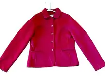 Pendleton 100% Merino Wool red blazer jacket small