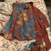 Floral Wrap Top/skirt 