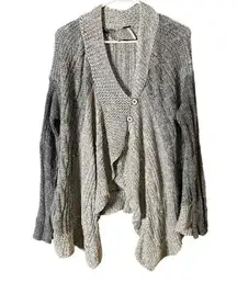 Free People  Cardigan Button Up Long Sweater Women XS A Symmetrical Nice!