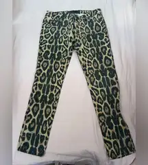 Tripp NYC Leopard Print Low Rise Skinny Jeans