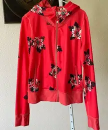 Lululemon Namaskar atomic flower parfait pink scuba hoodie