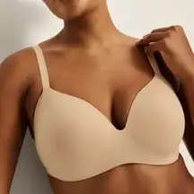Knix WingWoman Contour Bra Warm Sand Nude Tan Beige Wireless T-Shirt