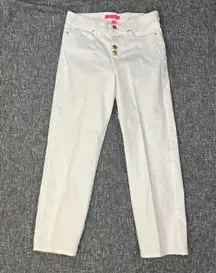 South Ocean High Rise Lemon Meringue Cropped Jeans Size 4
