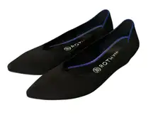 Rothy’s The Point Black Knit Comfort Ballet Flats 9 US/40 EU