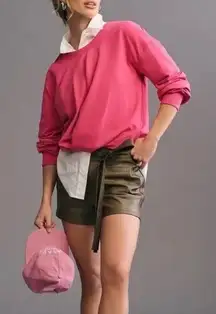 Maeve By Anthropologie Pink Twist Front Sweatshirt Size XS