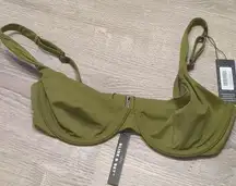 Cuup Fern the scoop wired swim top size 8