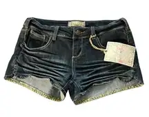 Vanilla Star Jeans Vanilla Star Dark Denim Blue Jean Shorts Size 3 NWT #0898