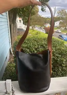 Georgia Color Block Bucket Shoulder Bag