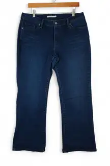 Levis 529 Jeans Womens 16 Dark Wash Denim Curvy Bootcut Stretch Y2K Classic