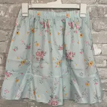 ROMWE Pastel Floral Skirt
