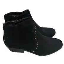 Krush Suede Studded Black Ankle Booties