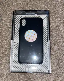 Black iPhone XR Case W Pop Socket