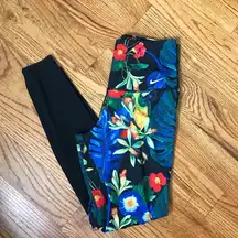 Nike Black/Blue Paradise Pattern Legging