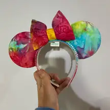 Colorful Tie-Dye Minnie Mouse Ears Headband