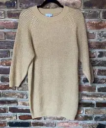 ASOS  Tan Brown Long Sleeve Loose Knit Sweater Dress Women's Size 2