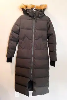 Canada Goose Mystique Parka Fusion Fit Heritage Puffer Coat Fur Trim Sz XS