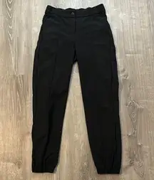 Lululemon Sz 25 Warpstreme High Rise 7/8 Zip Up Button Black Women’s Jogger Pant