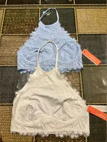 💙🩵NWT Colsie Cream and blue  Lace Bralette. Size S 💙🩵