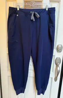 FIGS Technical Collection Navy Blue Zamora Jogger Scrub Pants Womens Size XL