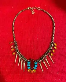 Lucky Brand Tribal Theme Statement Necklace