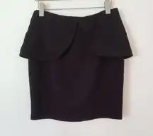 C. Luce Y2K Black Peplum Mini Skirt Medium