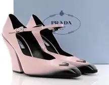 Prada Modellerie Alabaster Mary Jane Pumps Heels Ombre Size 37 + Box Dustbags