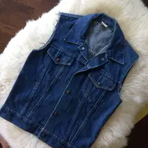 RARE VINTAGE My Little Pony Denim Cut Off Vest