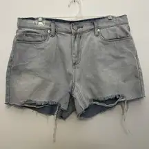 Blank‎ NYC The Essex Classic Cut Off Mid Rise Distressed Denim Jean Shorts 30