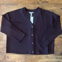 SPANX Air Essentials Cardigan in Truffle Brown Size XL NWT