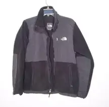 The North Face black zip up fleece jacket