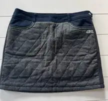 Louis Castel quilted gray wool blend mini golf skirt with built in shorts 6