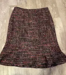 Talbots Skirt Womens‎ Size 4 Petite Multicolor Confetti Trumpet Tweed Bag7