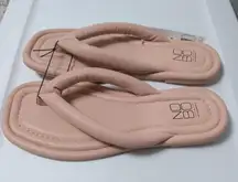 NOBO pink puffy flip flop memory foam sandals