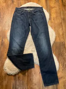 J Brand‎ Denim Jeans Size 28 Dark Wash Logan Hung Up Straight Womens