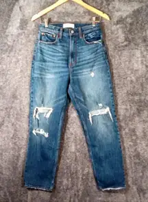 Abercrombie & Fitch The ankle straight ultra High rise curve love women's 28